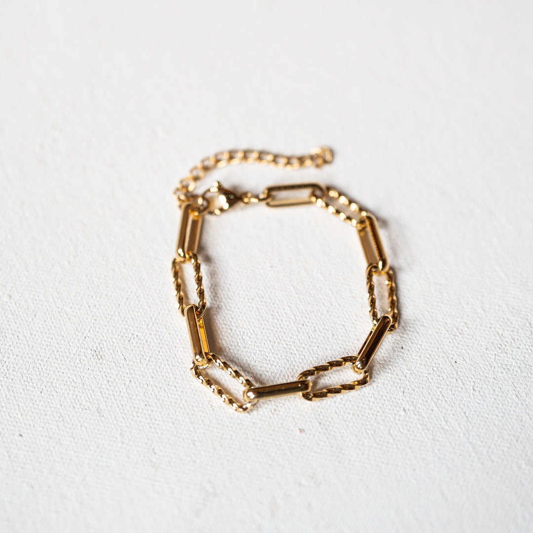 Textured Link Bracelet